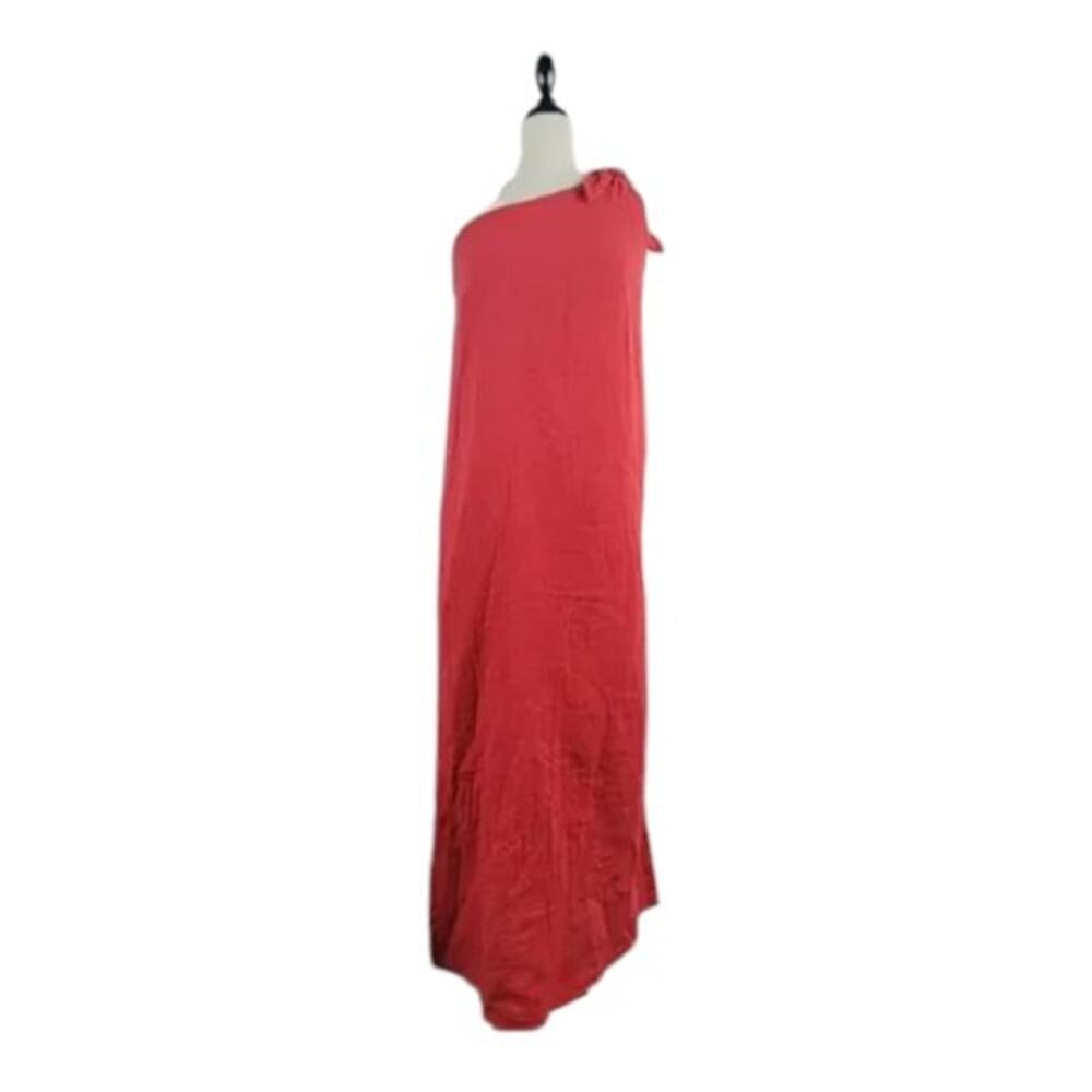 NWT Hush One Shoulder Dress Cotton Red UK 10 = US 6